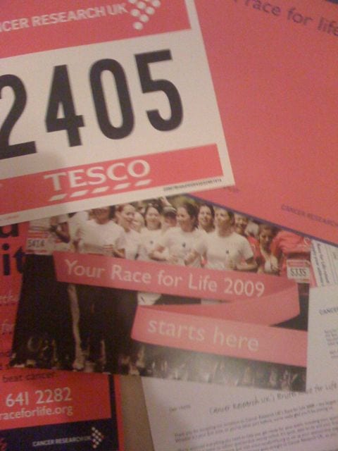 Race for Life – Come Join Me!